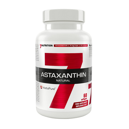 7Nutrition Astaxanthin 4mg - 60sofgels. Astaksantyna Antyoksydant