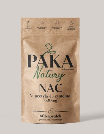 Paka Natury N-acetylo-L-cysteina (NAC) 600mg 60kaps.