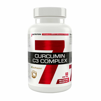 7Nutrition Curcumin C3 Complex 500mg - 60vcaps. Kurkumina