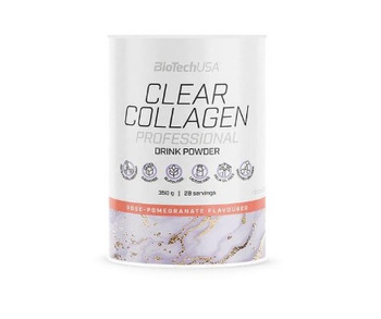 BioTech Clear Collagen Professional 350g Rose-Pomegranate Hydrolizowany Kolagen Stawy Kości