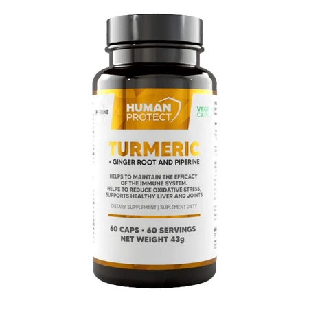 Human Protect Turmeric + Ginger Root - 60vcaps.