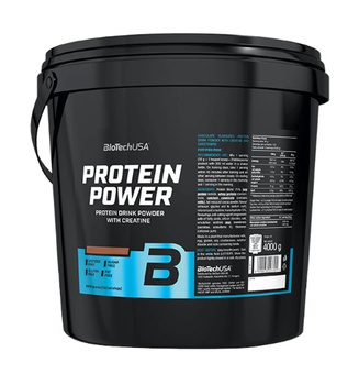 BioTech Protein Power 4000g Białko MIX - Czekolada