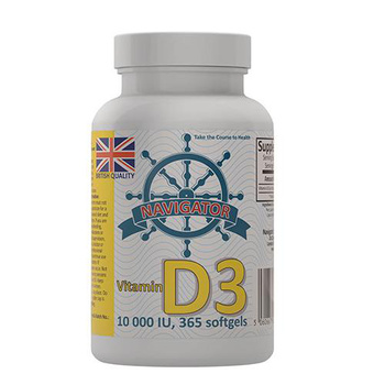 Navigator Vitamin D3 10000IU - 365 softgels