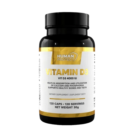 Human Protect Vitamin D3 4000IU - 120 softgels.