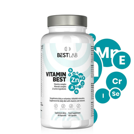 Best Lab Vitamin Best - 60vcaps. Kompleks witamin i minerałów dla Twojego zdrowia
