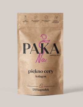 Paka Natury Na piękno cery kolagen rybi 120 kaps.