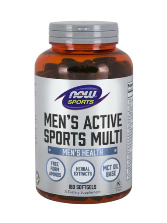 Now Foods Men's Active Sports Multi 180 kaps. Witaminy dla mężczyzn