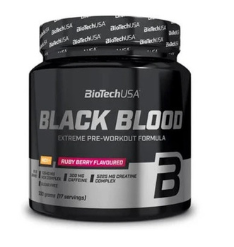 BioTech Black Blood NOX+ 330g - Ruby Berry Pompa Mięśniowa