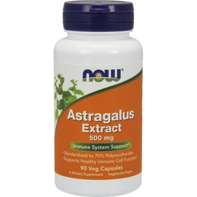 NOW Foods Astragalus Extract 500mg 90caps. Korzeń Traganka Odporność