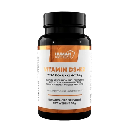 Human Protect Vitamin D3 + K2 - 120 softgels