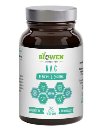 Biowen NAC 600 mg 100 kaps. Zdrowa Wątroba Detoks