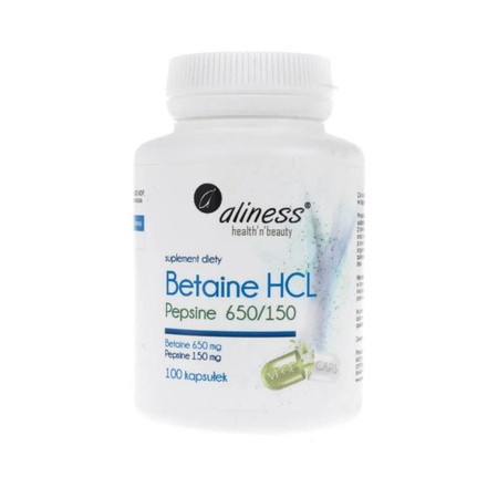 Aliness Betaina HCL Pepsyna 650/150 - 100kaps.