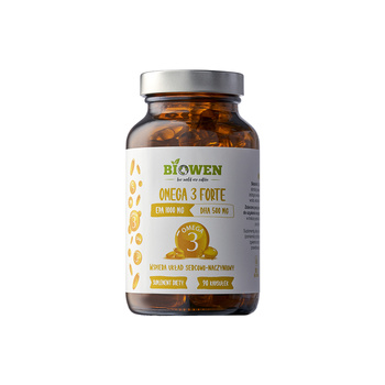 Biowen Omega 3 Forte 1000 mg EPA, 500 mg DHA – 90 kapsułek