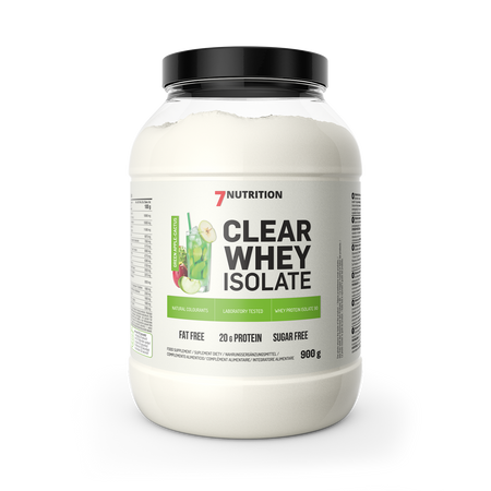 7Nutrition Clear Isolate 900g - Zielone jabłko- Kaktus Izolat białka WPI