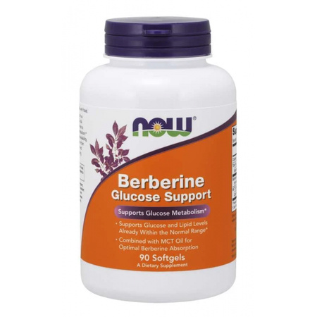 Now Foods Berberine Glucose Support 90softgels Berberyna 