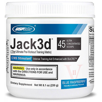 USP Labs Jack3d 248g Niebieska Malina Przedtreningówka