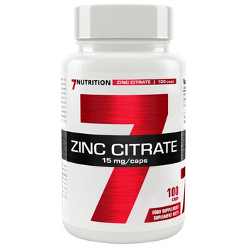 7Nutrition Zinc Citrate 15mg - 100kaps.