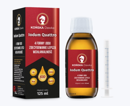 Końska Dawka Iodum Quattro 4 Formy Jodu - 125ml Jod
