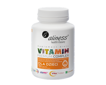 Aliness Vitamin Premium Complex . dla dzieci - 120tab. Witaminy dla Dzieci