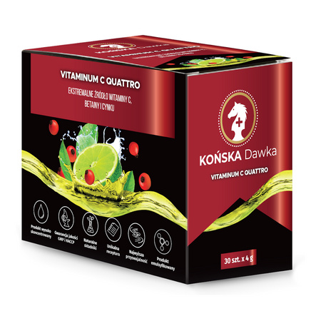 Końska Dawka Witamina C Quattro - 30saszetek Witamina C Odporność