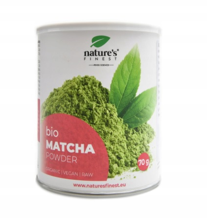 Nature's Finest Bio Matcha Powder 70g organiczna matcha dla zdrowia i energii 