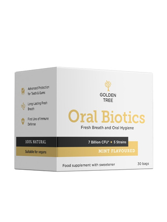 Golden Tree Oral Biotics - 30 kaps. zdrowie jamy ustnej eliminacja nieświeżego oddechu 