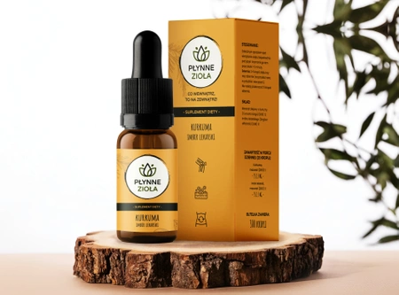 Płynne Zioła Kurkuma i Imbir - 10 ml