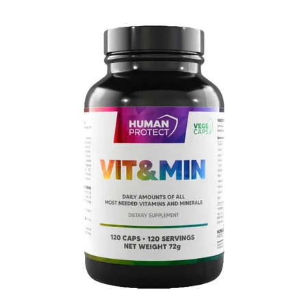 Human Protect VIT&MIN Vitamin&Minerals - 120vcaps.