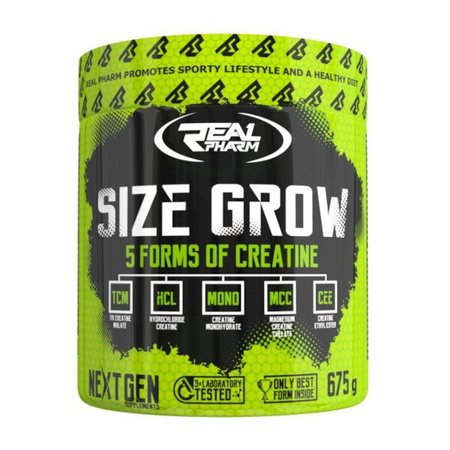Real Pharm Size Grow 675g Mango-Marakuja Stack Kreatynowy