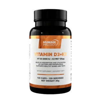 Human Protect Vitamin D3 + K2 - 120 softgels