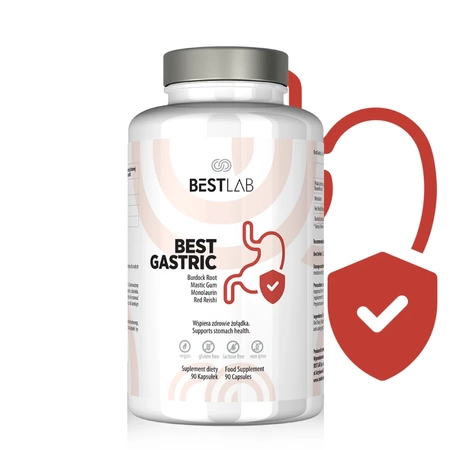 Best Lab Best Gastric - 90vaps. Kompleksowe wsparcie dla zdrowia układu pokarmowego