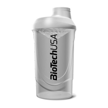 BioTech Shaker Wave 600ml - Transparent