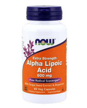NOW Foods Alpha Lipoic Acid 600mg 60vcaps.