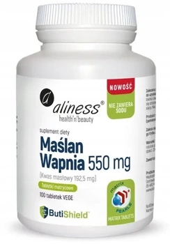 Aliness Maślan Wapnia 550mg - 100vtab.
