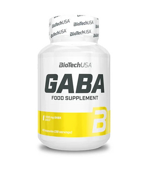 BioTech GABA 500mg 60kaps. Kwas Gamma-Aminomasłowy