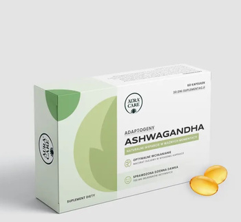 Aura Care Ashwagandha 60 kapsułek Adaptogeny