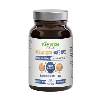 Biowen Maślan Sodu Forte Max 580 mg – 100 kapsułek
