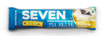 7Nutrition SEVEN Crunch Protein Bar 77g - Ciastko & Biała Czekolada