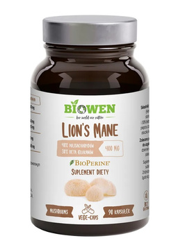 Biowen Lion’s Mane 90 kapsułek Soplówka Jeżowata