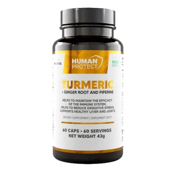 Human Protect Turmeric + Ginger Root - 60vcaps.