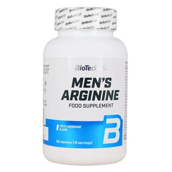 BioTech Men's Arginine 90kaps. Arginina