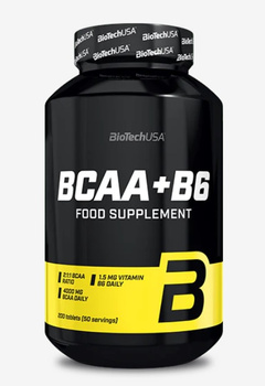 BioTech BCAA + B6 200tab. Aminokwasy Regeneracja Odbudowa 