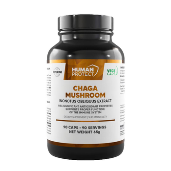 Human Protect Chaga Mushroom 600mg - 90vkaps.