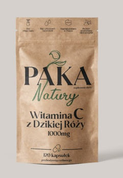 Paka Natury Witamina C z Dzikiej Róży 1000mg 120 kaps.