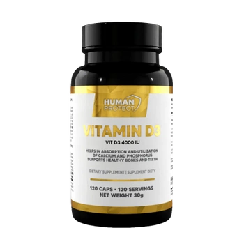 Human Protect Vitamin D3 4000IU - 120 softgels.